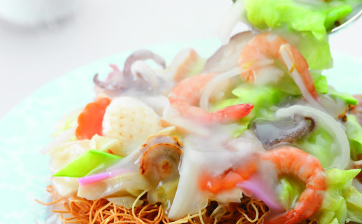 【全12回定期便】長崎ちゃんぽん・皿うどん揚麺 各8人前