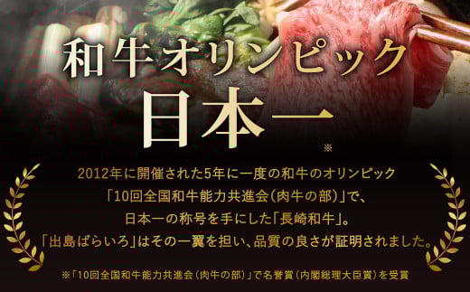 6回定期 長崎和牛出島ばらいろ切り落とし 合計約800g