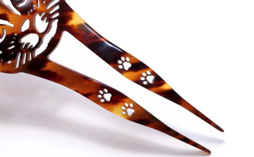 【べっ甲】まち猫かんざし