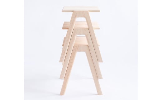 【素地仕上げ】MINAZUKI STOOL ヒノキ (2脚)