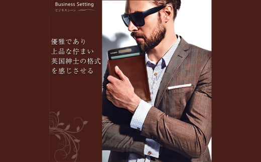 電卓ケース 牛本革 カシオ プレミアム 電卓 専用 ケース (ブラウン)