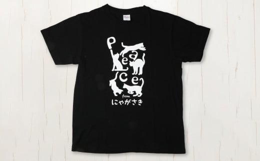 PEACEな ねこTシャツ・エコバック セット