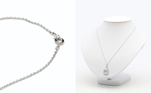 あこや真珠 (8～8.5mm珠) デザインペンダント SV