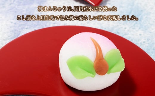 【長崎縁起菓子】桃カステラ・桃まんじゅう詰合せ 梅月堂