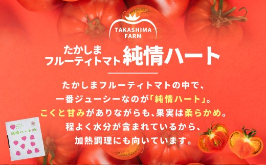 糖度7度以上 たかしまフルーティトマト 純情ハート 約1kg