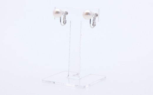 あこや真珠 (約8.5mm珠) イヤリング シルバー