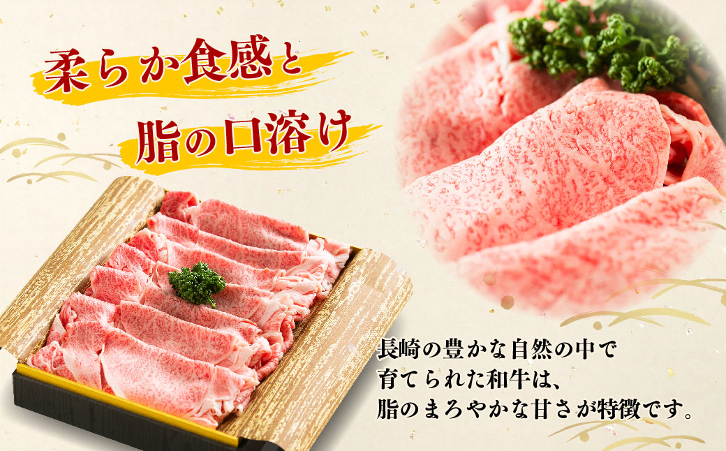 【全12回定期便】長崎和牛 すき焼き肉 約500g