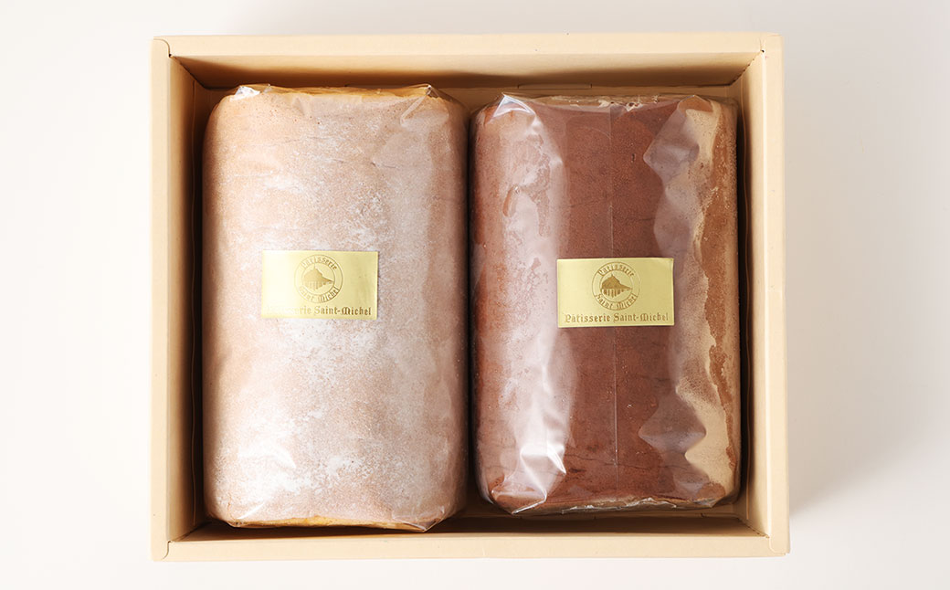 ブランロールケーキ＋ノアールロール 2本セット