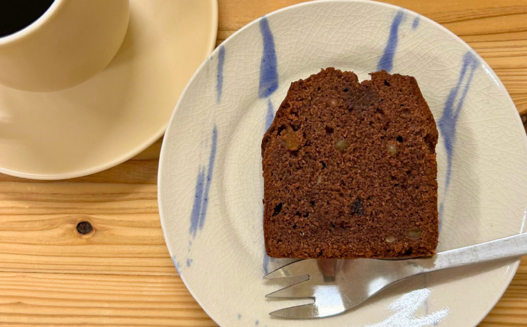 しっとり食感のパウンドケーキ 【ココアとオレンジピール】 1本
