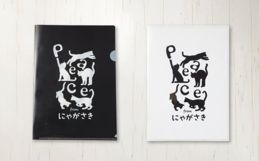 PEACEなねこTシャツ PEACEなねこクリアホルダーエコバッグ