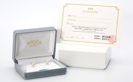 あこや真珠 (約8.5mm珠) イヤリング シルバー
