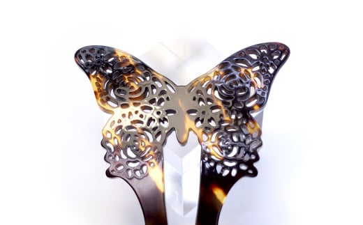 【べっ甲】ナガサキアゲハかんざし