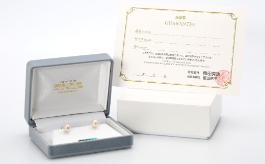 あこや真珠 (約8mm珠) イヤリング シルバー