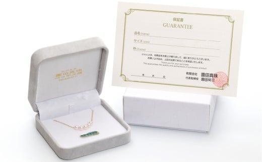 あこや真珠 (5.5－6mm珠、5粒) スルーペンダント K18イエローゴールド