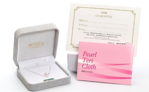 あこや真珠 (約8.5mm珠) スルーペンダント K18ホワイトゴールド