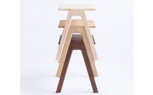 MINAZUKI STOOL ウォルナット (3脚)