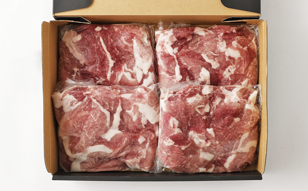 長崎県産「競り美豚」 モモ 切り落とし 2kg (500gx4)