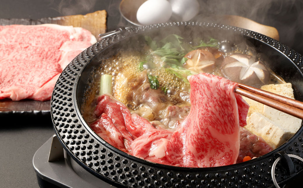 長崎和牛出島ばらいろ すき焼き用特選ロース肉 特盛 700g