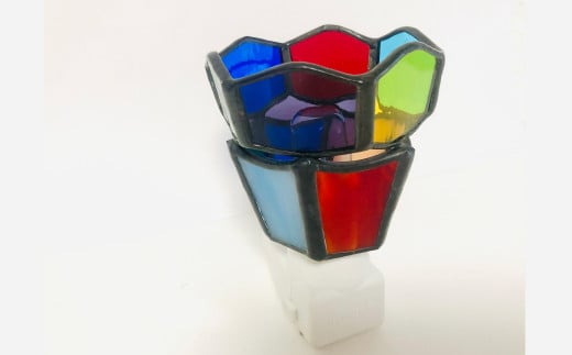 ステンドおやすみランプ