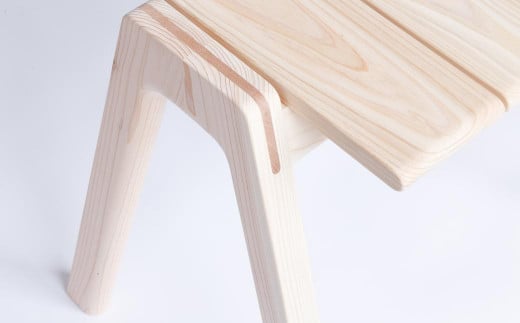 【素地仕上げ】MINAZUKI STOOL ヒノキ (1脚)