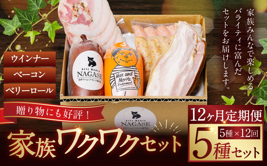 【全12回定期便】家族ワクワクセット