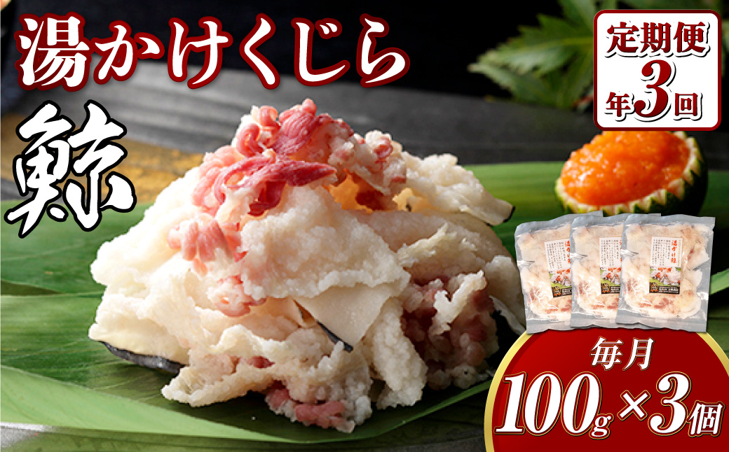【全6回定期便】 湯かけくじら 約100g×3個セット