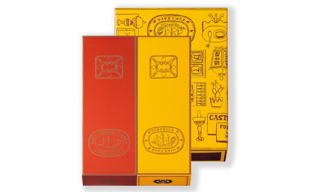 【10営業日以内発送】カステラ・オランダケーキ 詰め合わせ 2本入 ( 詰め合わせB ) ／ かすてら お菓子 おやつ 福砂屋 ふくさや カット済 お取り寄せ お土産 長崎県 長崎市