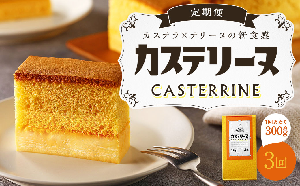 【全3回定期便】長崎カステリーヌ 1本 合計3本