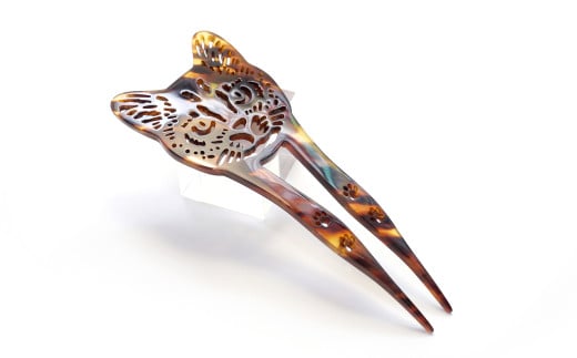 【べっ甲】まち猫かんざし