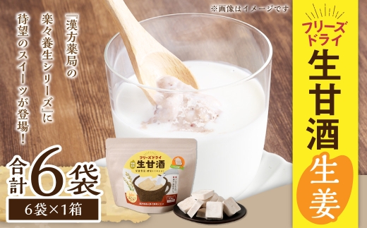 フリーズドライ 生甘酒 生姜 6袋セット (20g×6袋)