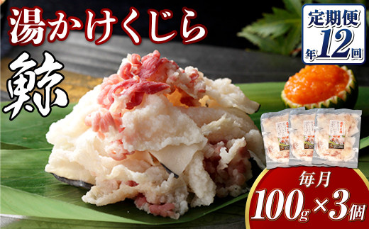 【全12回定期便】 湯かけくじら 約100ｇ×3個セット