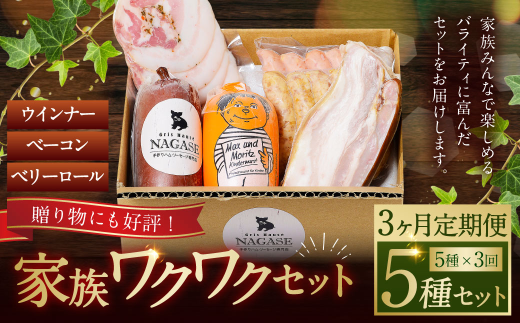 【全3回定期便】家族ワクワクセット