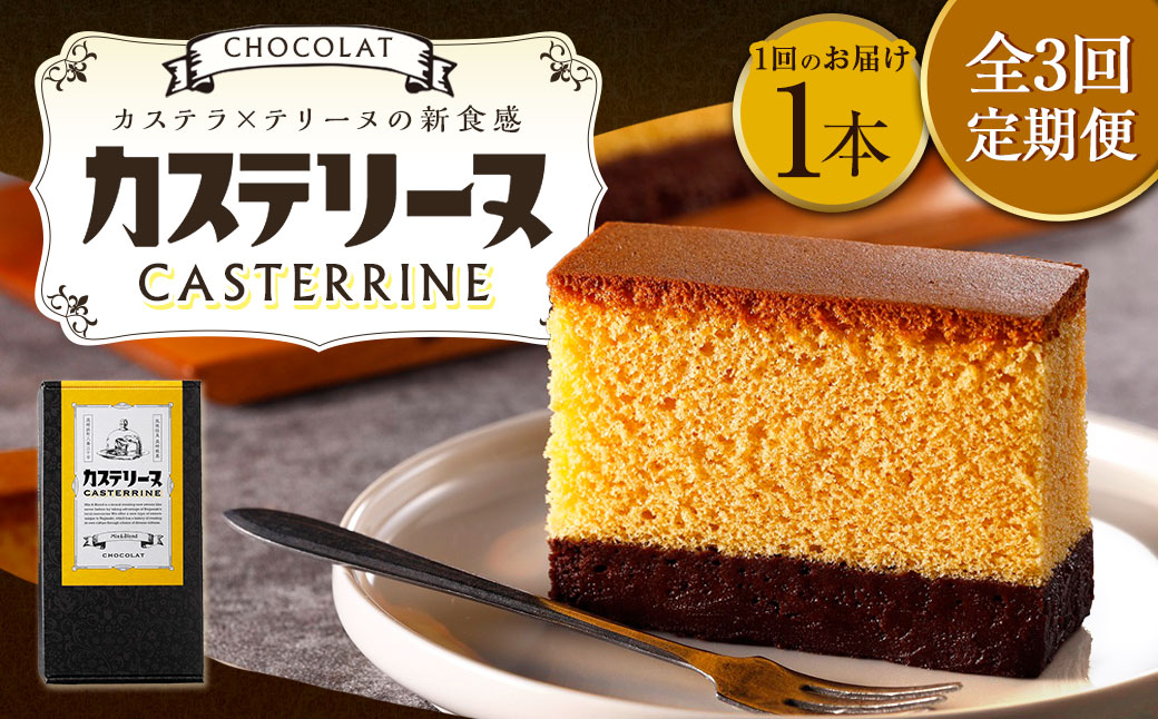 【全3回定期便】長崎カステリーヌショコラ 1本 合計3本