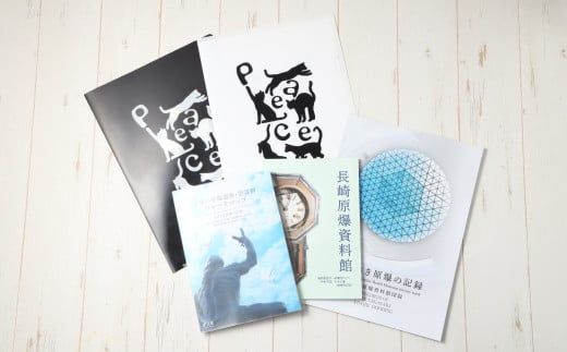 長崎原爆・被爆関連 書籍 3冊・PEACEな ねこ クリアホルダー