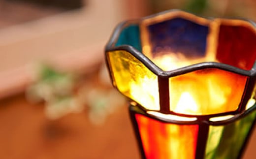 ステンドおやすみランプ