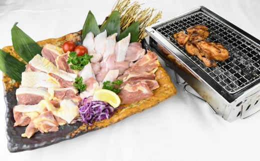 長崎県産 対馬地鶏 焼肉 セット (自家製タレ付)  計約500g