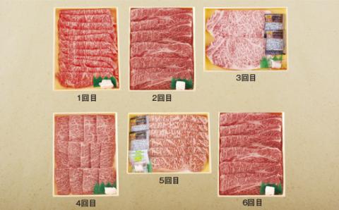 [B163p］《定期便》長崎和牛ロースお届け便(6回)