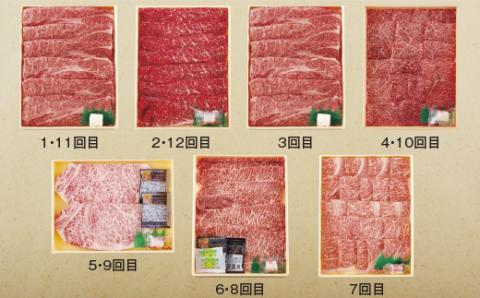[B157p］《定期便》長崎和牛お届け便(12回)