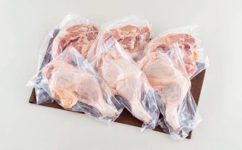  [B310a］ながさき福とり鶏肉骨付きモモ肉セット(2.4kg)