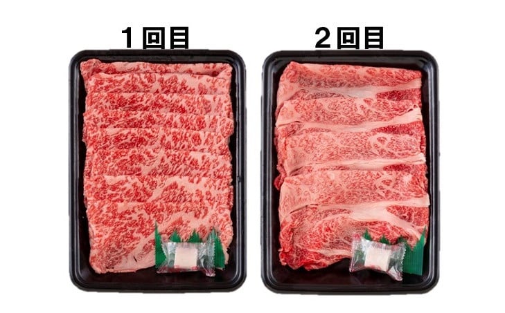 [B247p］《定期便》長崎和牛ロースお届け便ミニ(6回)