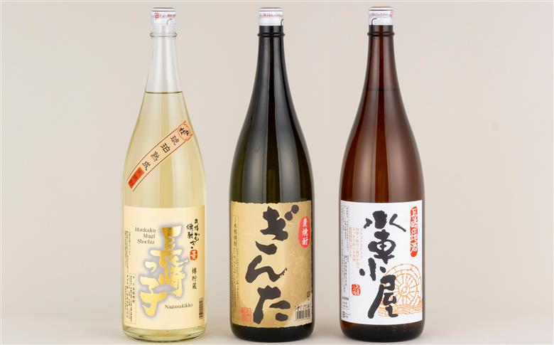   [C317］《定期便》麦焼酎一升瓶3種3本セット　こだわりの樽貯蔵入【12回お届け】