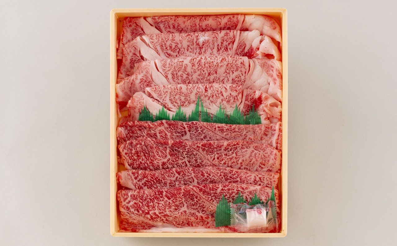 [B235p］長崎和牛霜降赤身すき焼き(計400g)