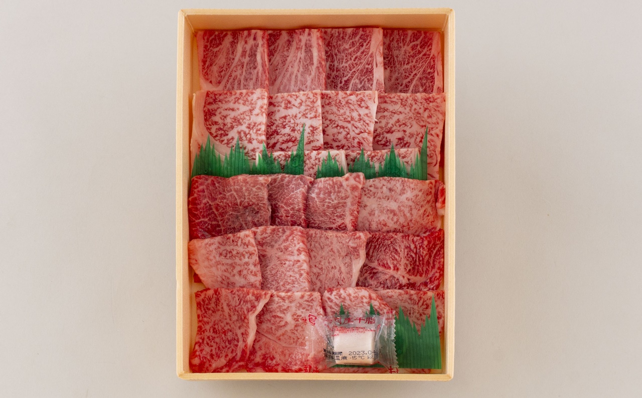 [B176p］長崎和牛霜降赤身焼肉(計300g)