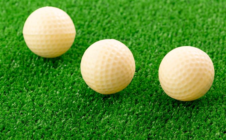   [F218］ゴルフボールチョコ(ホワイト)4箱セット