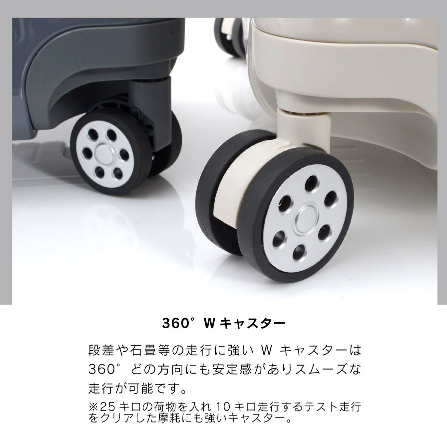  [G592］DL-2823 スーツケース S オイスターホワイト