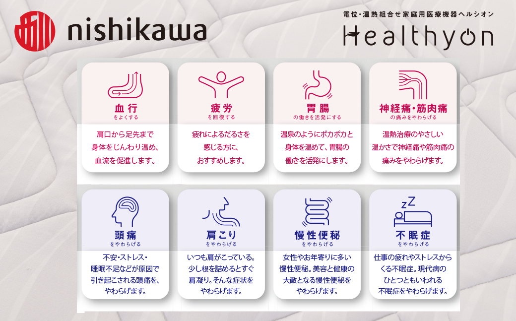 [G619］電位・温熱組合せ家庭用医療機器ヘルシオン(セミダブル)