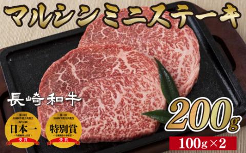 [B179p］長崎和牛マルシンミニステーキ(2枚)