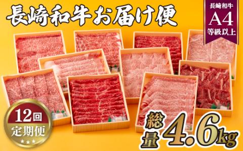 [B157p］《定期便》長崎和牛お届け便(12回)