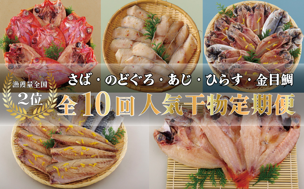 [A279a］《定期便》丸富の干物頒布会｢絢爛絵巻｣【10回お届け】