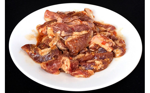 BE302雲仙もみじ豚「中落ちカルビ」スタミナ焼き1.2kg